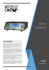 Motoplat CV VC-014DS Mode D'emploi