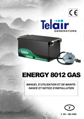 Telair ENERGY 8012 GAS Manuel D'utilisation Et De Maintenance