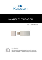 Kaysun K03 WIFI USB Manuel D'utilisation