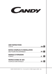Candy FCS 201 X-E Notice D'emploi Et D'installation