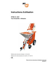 PFT RITMO XL Instructions D'utilisation