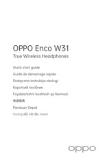 Oppo Enco W31 Guide De Démarrage Rapide