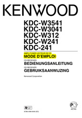 Kenwood KDC-W312 Mode D'emploi