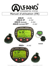 Alfano A-152 Manuel D'utilisation