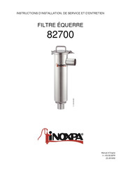 Inoxpa 82700 Instructions D'installation, De Service Et D'entretien