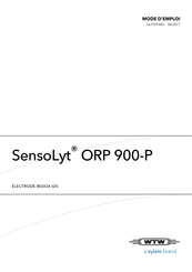 Xylem WTW Sensolyt ORP 900-P Mode D'emploi