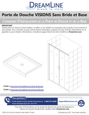 DreamLine VISIONS SHDR-1160726- Série Consignes D'installation
