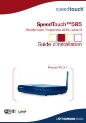 THOMSON SpeedTouch 585 Guide D'installation