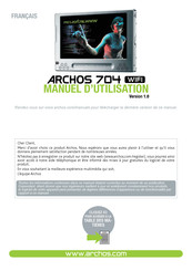 Archos 704 WIFI Manuel D'utilisation