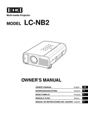 Eiki LC-NB2 Mode D'emploi