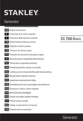 Stanley SG 7500 Basic Traduction De La Notice Originale