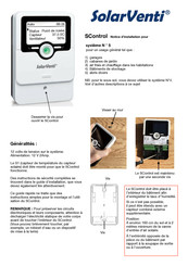 SolarVenti SControl Notice D'installation