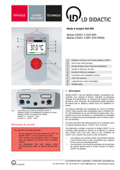LD Didactic 524 005W Mode D'emploi