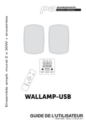 Audiophony PA WALLAMP-USB Guide De L'utilisateur