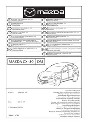 Mazda DFR5-V7-780 Notice De Montage