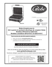 Globe GPG1410-C Mode D'emploi