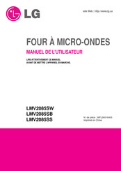 LG LMV2085SB Manuel De L'utilisateur