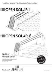Abriblue OPEN SOLAR 2 Notice D'installation