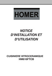 Homer HM616FTCB Notice D'installation Et D'utilisation