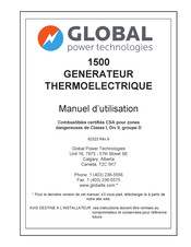 Global 1500 Manuel D'utilisation