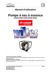 WilTec 92492 Manuel D'utilisation