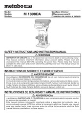 Metabo HPT M 1808DA Instructions De Sécurité Et Mode D'emploi