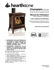 HearthStone Champlain 8303 Manuel De L'utilisateur