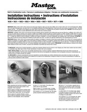 Master Lock 1630 Instructions D'installation