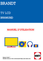 Brandt B5006UHD LED Manuel D'utilisation