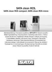 SATA clean RCS compact Mode D'emploi
