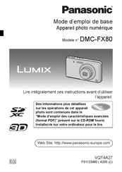 Panasonic Lumix DMC-FX80 Mode D'emploi