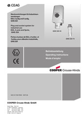 CEAG GHG 524 44 Mode D'emploi