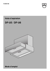 V-ZUG DF-U6 Mode D'emploi