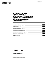 Sony IPELA NSR-100/50 Manuel D'installation