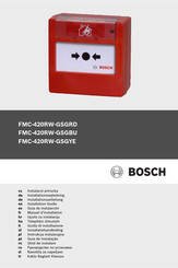 Bosch FMC-420RW-GSGRD Manuel D'installation