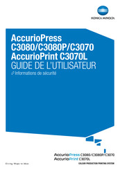 Konica Minolta AccurioPress C3080 Guide De L'utilisateur