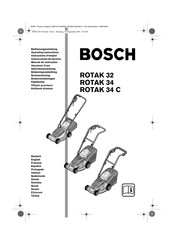 Bosch ROTAK 32 Instructions D'emploi