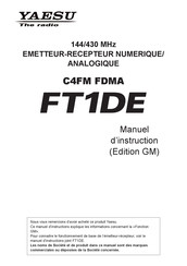 Yaesu C4FM FDMA Manuel D'instruction
