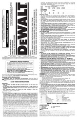 Dewalt DW317 Guide D'utilisation