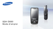 Samsung SGH-D880 Mode D'emploi