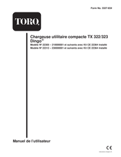 Toro Dingo TX 322 Manuel De L'utilisateur