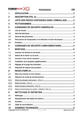 Powerplus POWXQ5223 Mode D'emploi