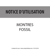 Fossil OS30 Notice D'utilisation