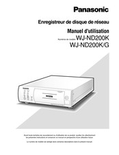 Panasonic WJ-ND200K/G Manuel D'utilisation
