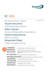 Dustcontrol DC 3900c Turbo Notice Originale