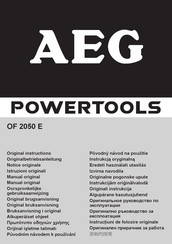 AEG Powertools OF 2050 E Notice Originale
