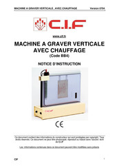 C.I.F BB4 Notice D'instruction