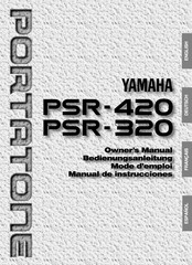 Yamaha PortaTone PSR-320 Mode D'emploi