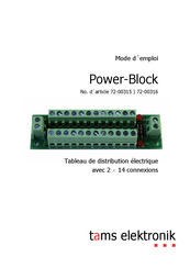 tams elektronik Power-Block Mode D'emploi