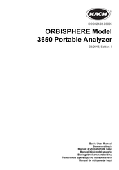 Hach ORBISPHERE3650 Manuel D'utilisation De Base